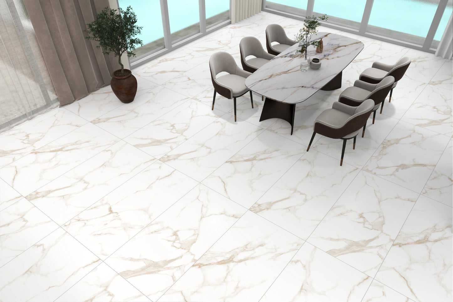 Calacatta Marble Gold 1200x600 Matt