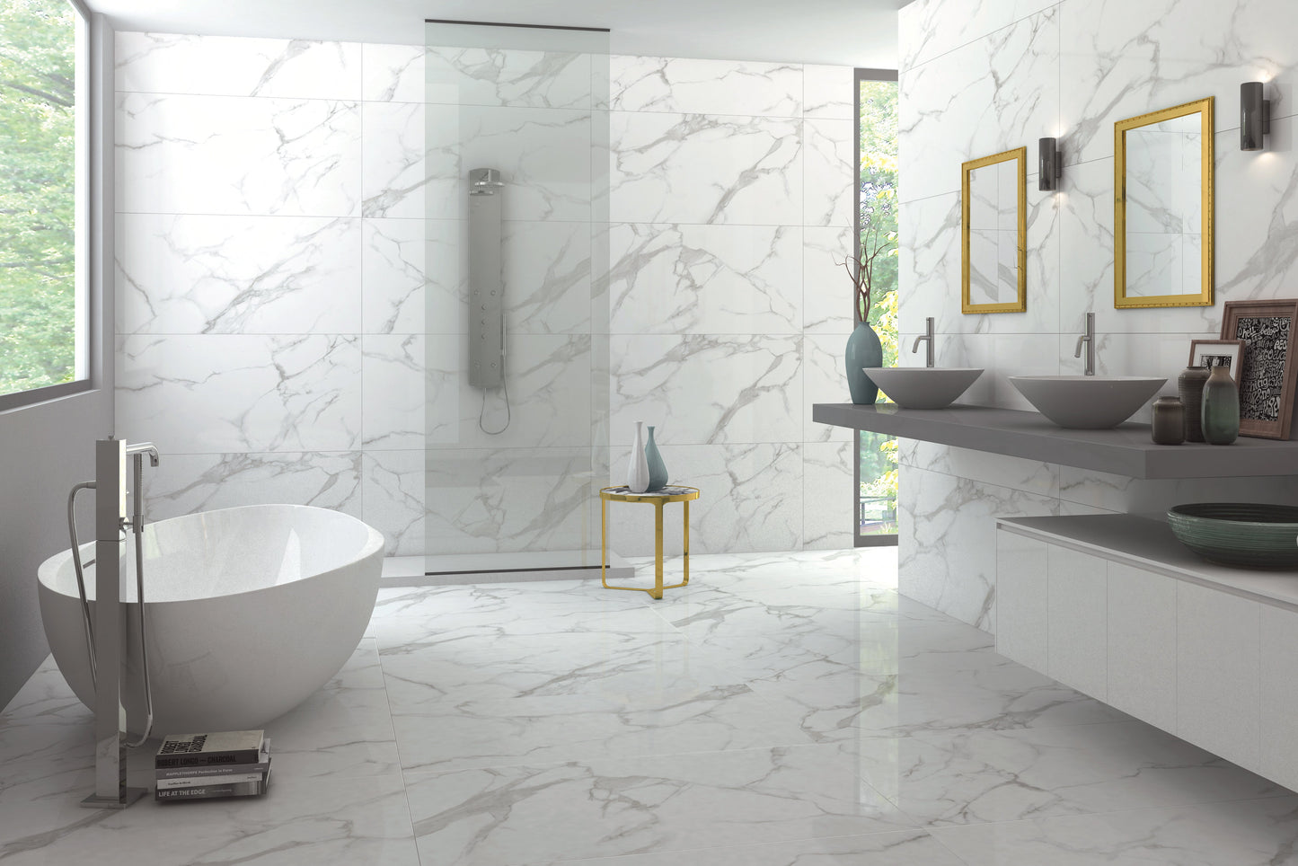 Bianco Carrara 1200x600 Gloss