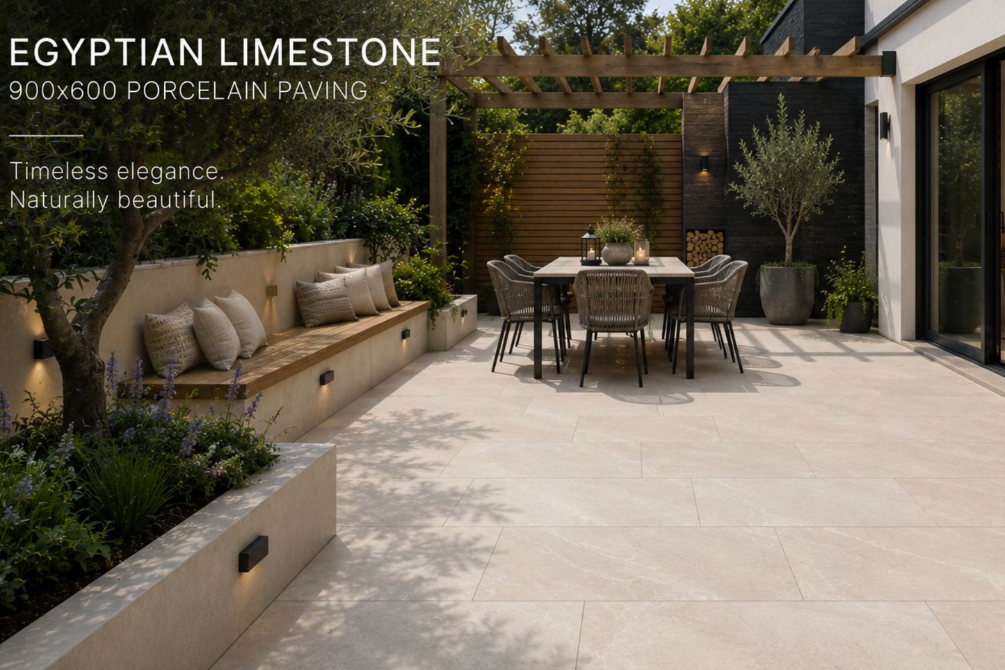 Sinai Pearl Porcelain Paving 900x600 22.1m2 PACK